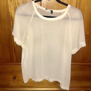BLK DNM Sheer White Shirt